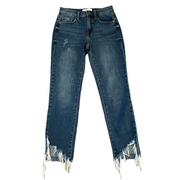 Pistola Monroe High Rise Jeans Womens 24 Soho Blue Distressed True Classic Fit - Picture 1 of 9